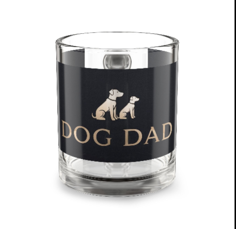 Dog Dad Glass Mug, 10oz Coffee Cup, Perfect for Pet Lovers, Unique Gift for Father's Day, Dog Owner's Gift, Black and [...]